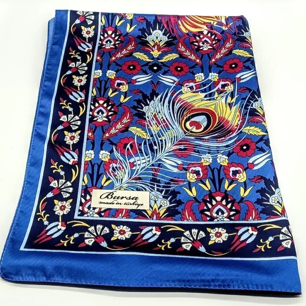 Kule Silk Bursa Turkiye Oblong Scarf Wrap